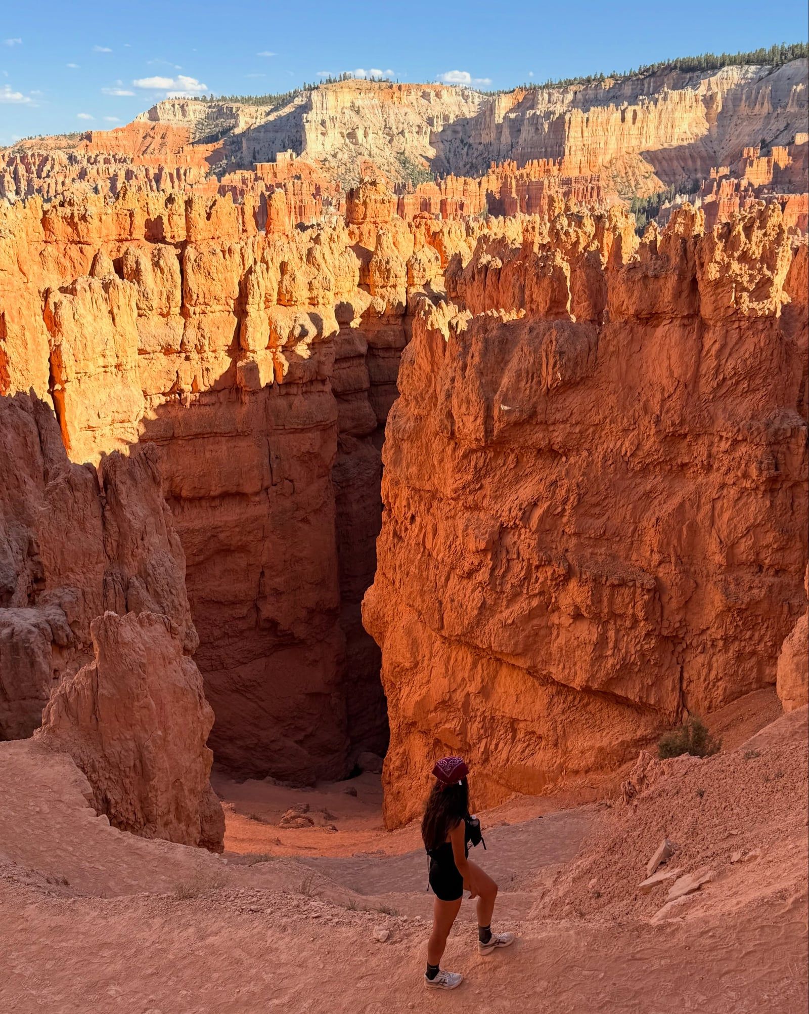 Foto eines Tourbesuchers von Bryce Canyon